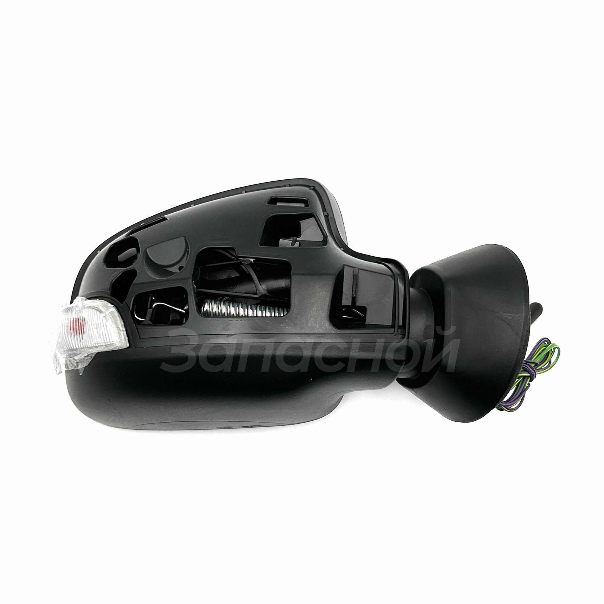 Зеркало заднего вида правое с механическое с повторителем, антибликом и съемной облицовкой для а/м Lada Largus, Logan, Renault Sandero, Duster, Nissan Terrano - Автоблик арт. R90.8201020 (121) — фото 1