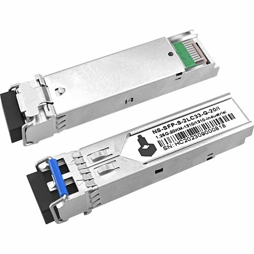 Оптический SFP Модуль NS-SFP-S-2LC33-G-20/I Оптический SFP Модуль промышленный. Два волокна Single Mode. Скорость: до 1,