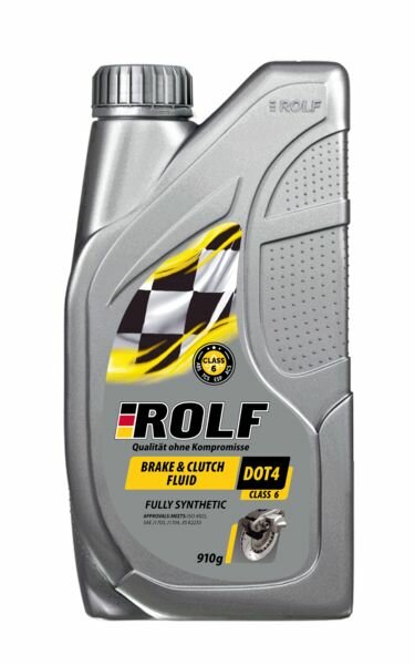 ROLF Brake&Clutch Fluid DOT-4 CLASS 6 910г (323133)
