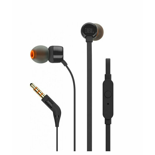 Наушники с микрофоном JBL T110 Black 1999₽