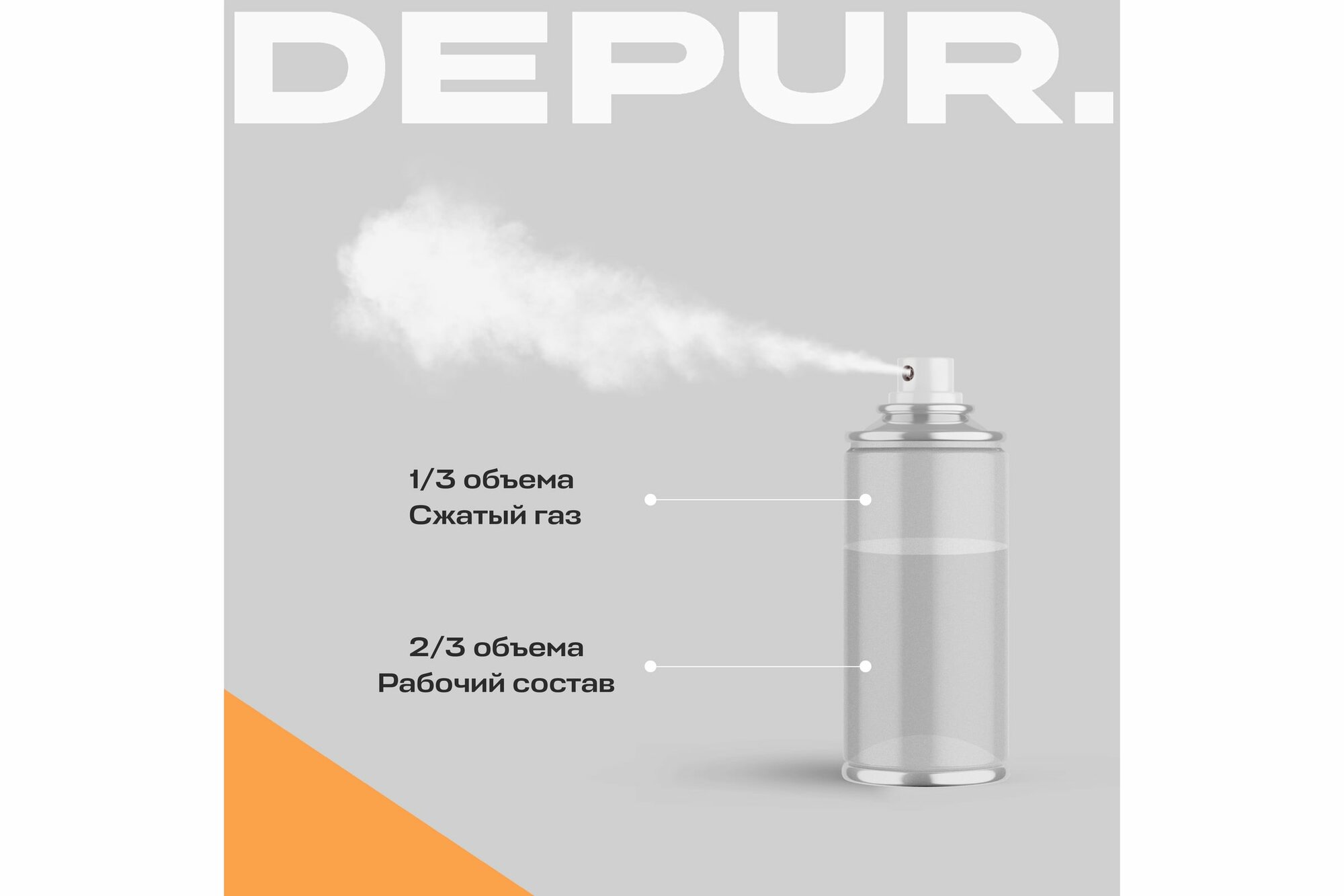 фото DEPUR. Жидкий ключ с замораживающим эффектом