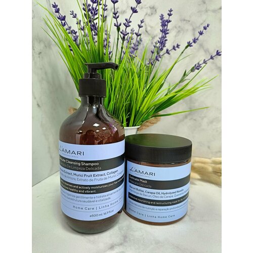 Комплект для домашнего ухода L'AMARI Delicate Shampoo 500 ml + Mask 500 ml