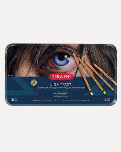 Изображение товара Набор цветных карандашей Lightfast 36 цветов в металлическом коробе