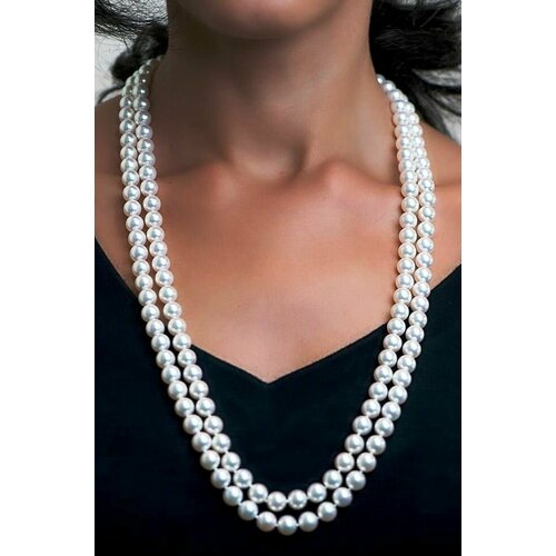 Колье Fashion jewelry жемчуг имитация длина 13 см белый 790₽
