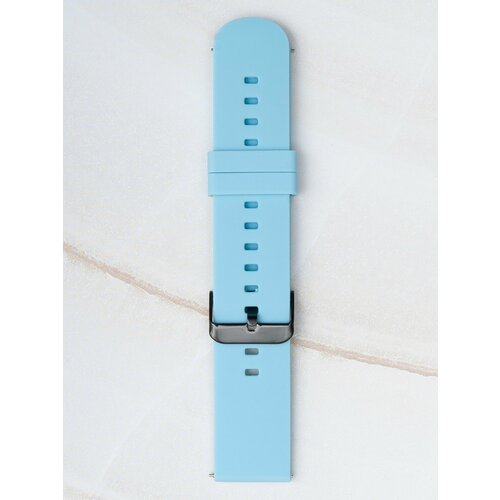 Ремешок универсальный силиконовый 22 mm Универсальный силиконовый браслет для смарт-часов 22 mm Голубой 390₽