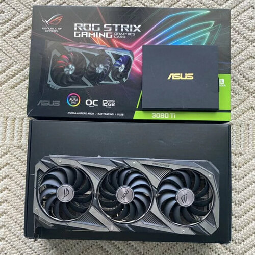 Видеокарта Asus 3080 TI rog strix 7368500₽