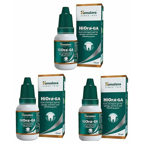 Гель для десен Хиора-ГА Хималая Hiora-Ga Himalaya залечивает раны при кровоточивости десен освежает полость рта 3х15 мл 980₽