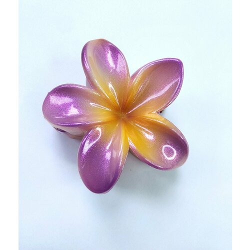 Фиолетовый цветок-краб для волос