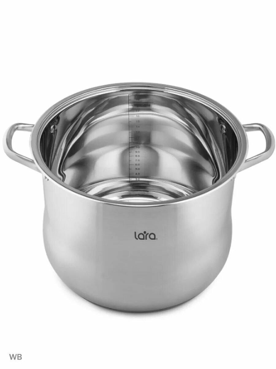 Кастрюля нержавеющая с крышкой — фото 1