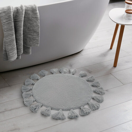 Изображение товара Коврик для ванной комнаты IDDIS Декор (Décor) DTR01P5i12 55 см микрофибра серый