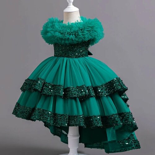 фото Платье, размер 140, зеленый max garment