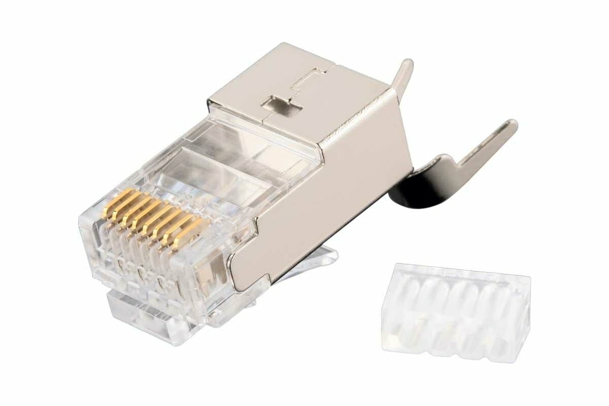 NIKOMAX Коннектор RJ45/8P8C, Кат.6, 50мкд, 100шт. NMC-RJ88RZ50SE3-T-100