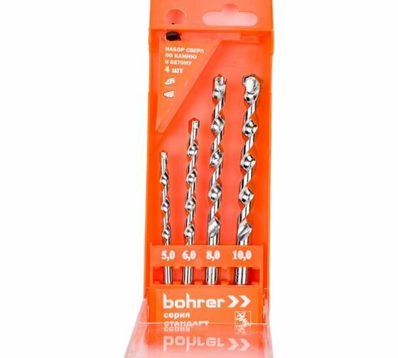 фото Сверло Bohrer Стандарт по бетону и камню 6х200 мм (500/100/5)