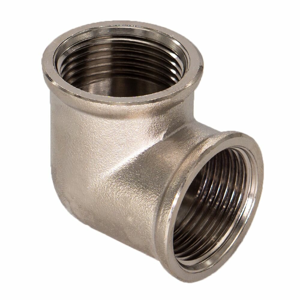 Уголок сантехнический для трубы 1/2" внутренняя резьба CTM (2 шт.) — фото 1