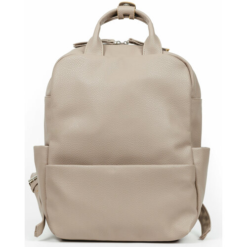 Рюкзак FABRIZIO CLUB, фактура зернистая, бежевый