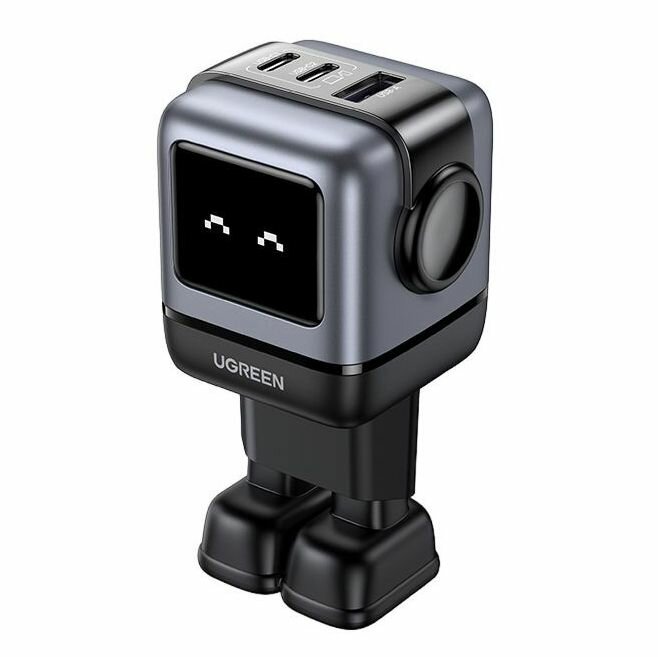 Сетевое зарядное устройство UGREEN CD361 Nexode 2хUSB-C + USB-A, 65Вт, PD, GaN, серый