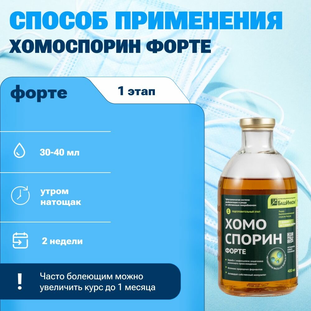 Изображение Курс Хомоспорин для профилактики сезонных ОРВИ для взрослых