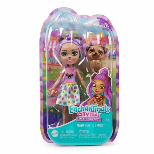 фото Кукла enchantimals трасти и мопс пенна hkn11 mattel