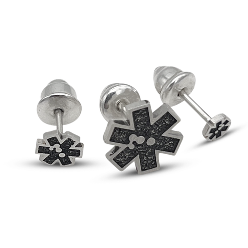 Серьги пусеты solutions, серебристый