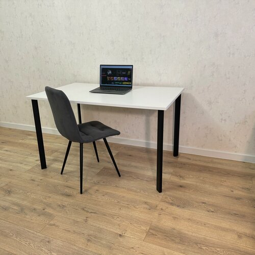 Изображение товара Письменный стол Компьютерный Белый 120*80 см. Ножки черные
