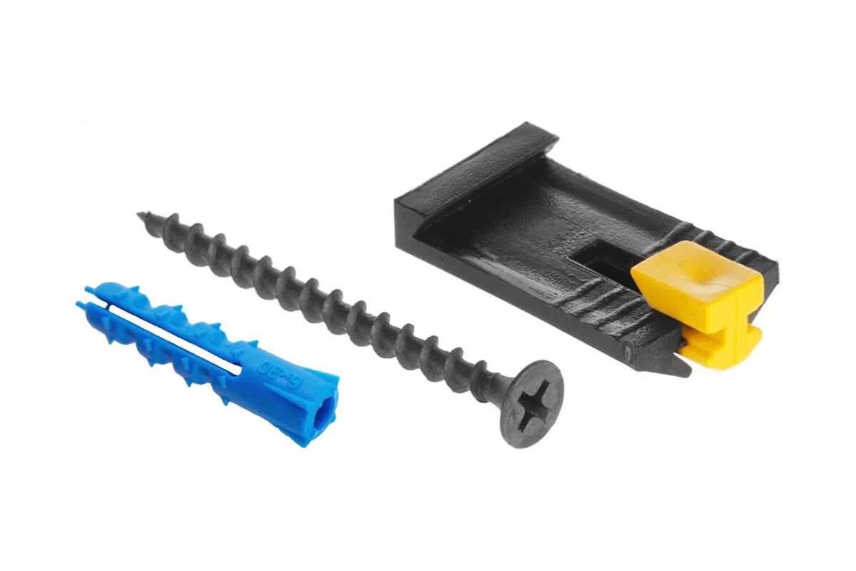 Виртуоз Набор для крепления маяков /дюбель 6x30К саморез 35x45 крупная резьба крепление для