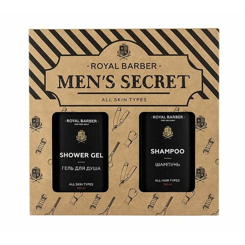 ROYAL BARBER Подарочный Набор 24 MENS SECRET гель для душа и шампунь 770₽