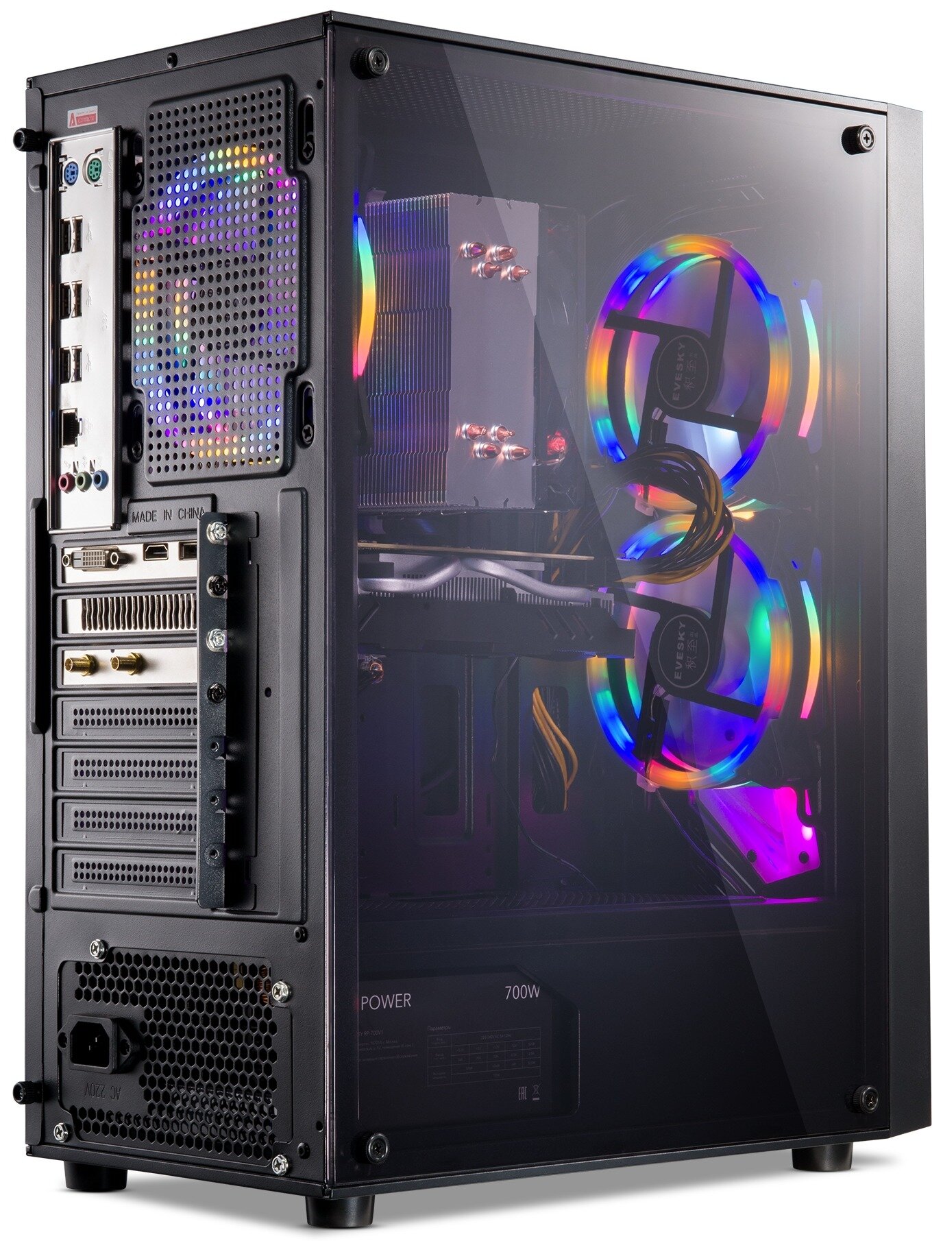 Картинки Системный блок Azerty AZ-0106 (Intel E5-2650V2 8x2,6GHz, 32Gb, 512Gb, RX580)