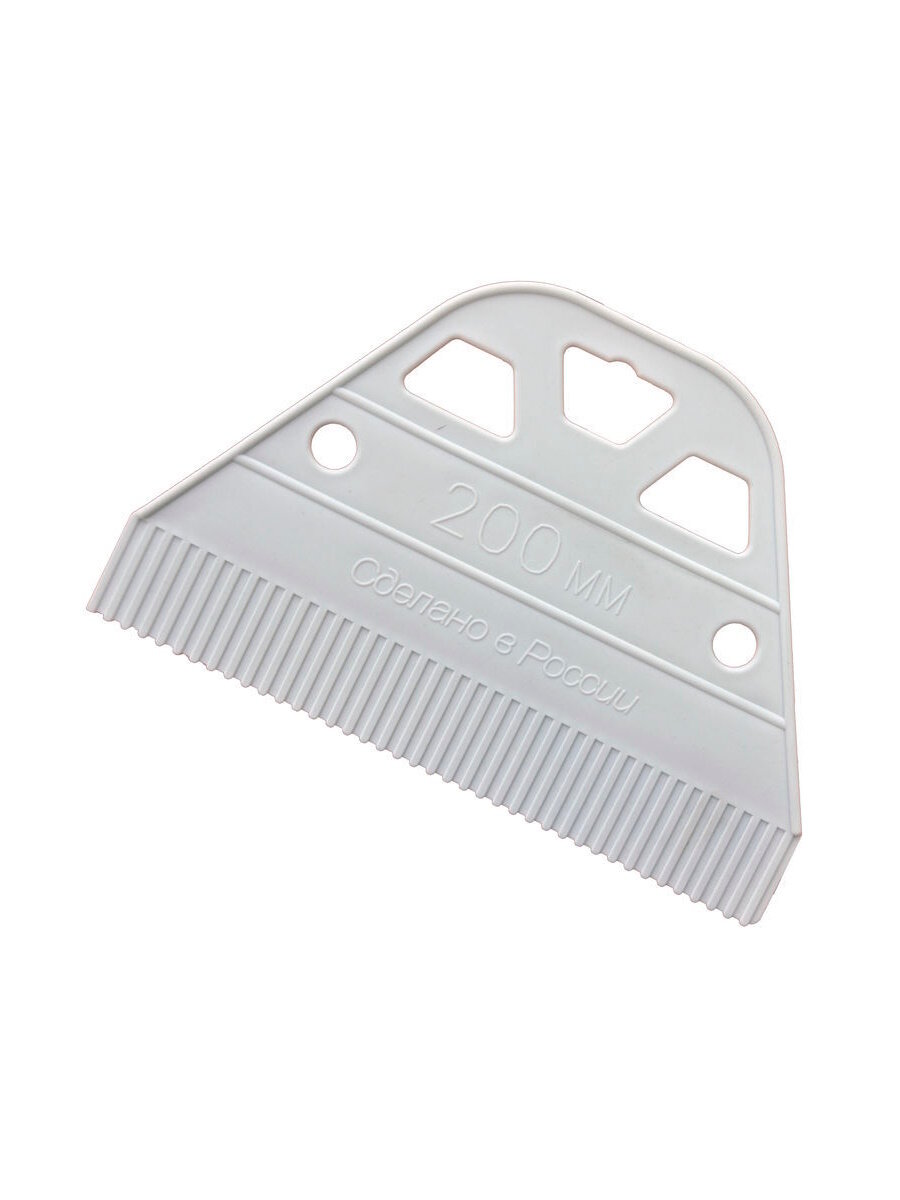 Шпатель для нанесения клея пластик 200мм зуб 16мм 316-5200