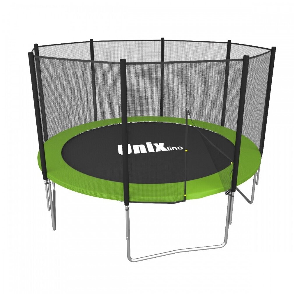 Батут с защитной сеткой Unix Line Simple 6Ft / 183 см (Green) outside