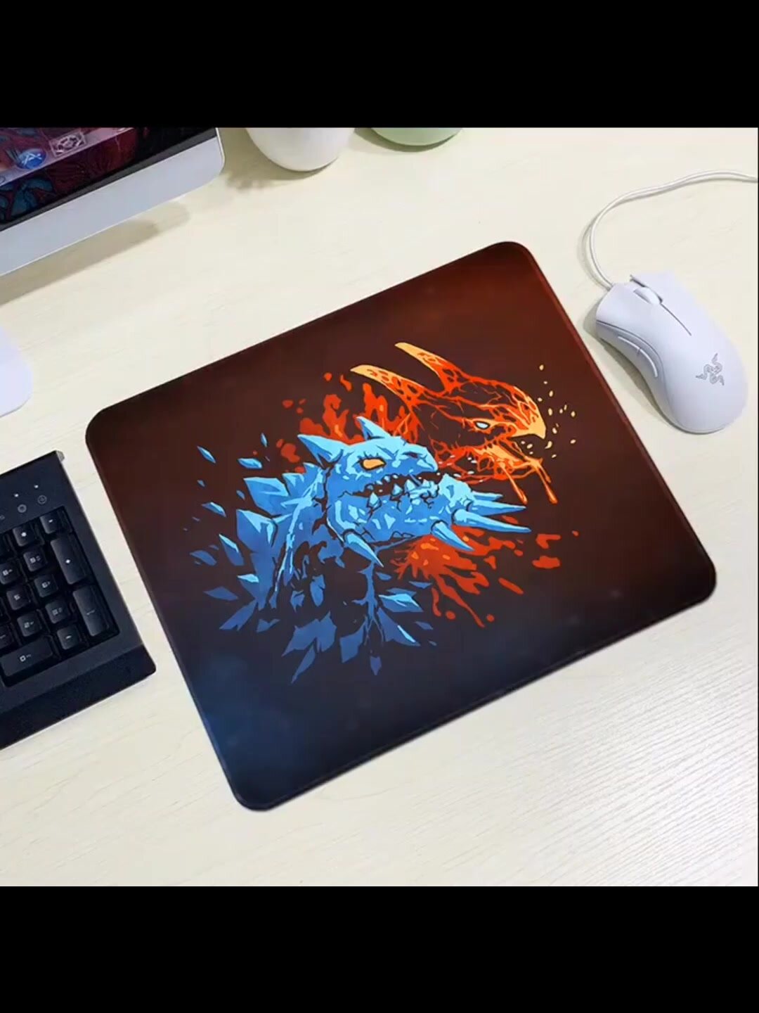 Коврик для мыши Asus ROG , прошитый край, резина, 30 см x 25см — фото 1