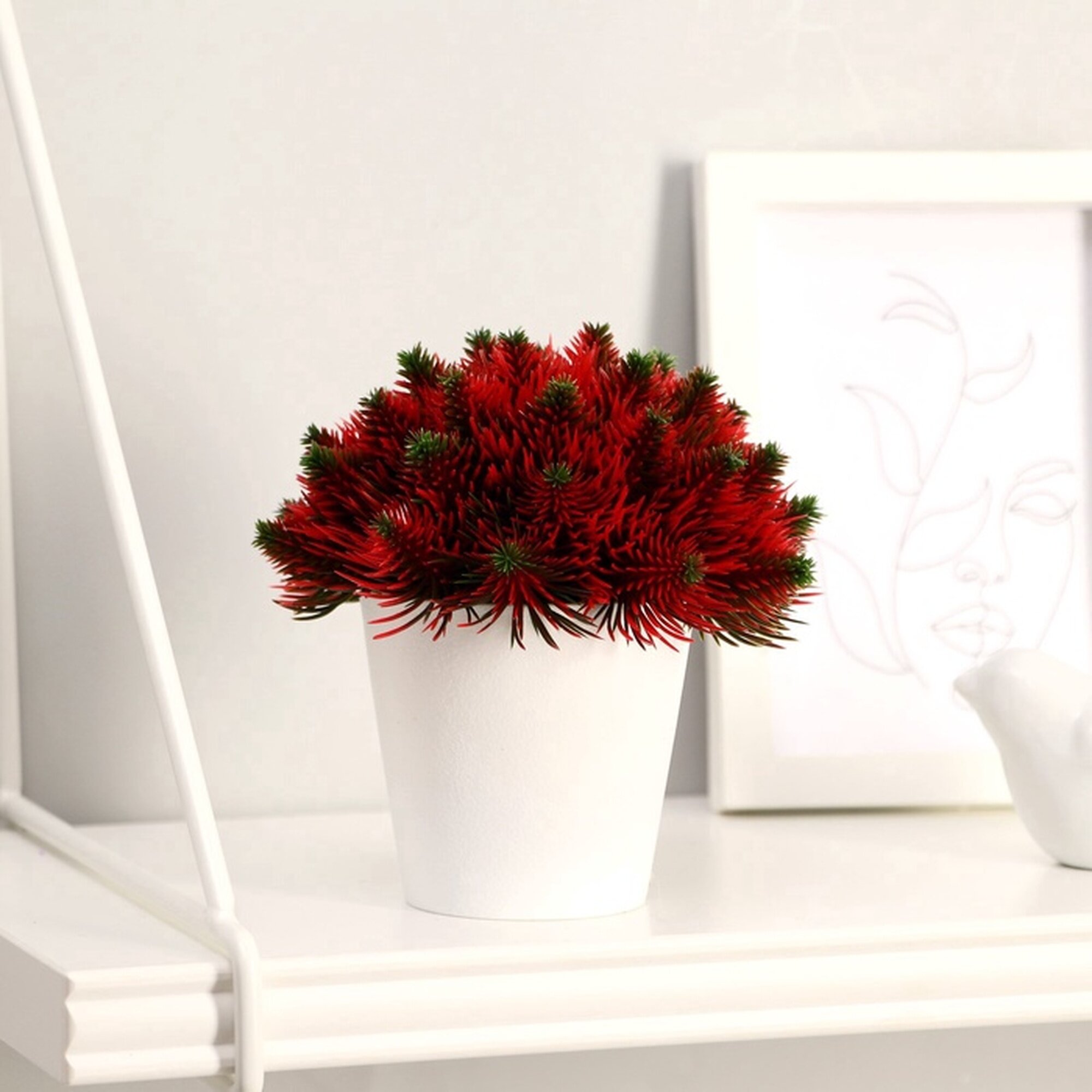 Бонсай Romanoff «Пышные веточки» в горшке пластик разноцветный 8x15 см