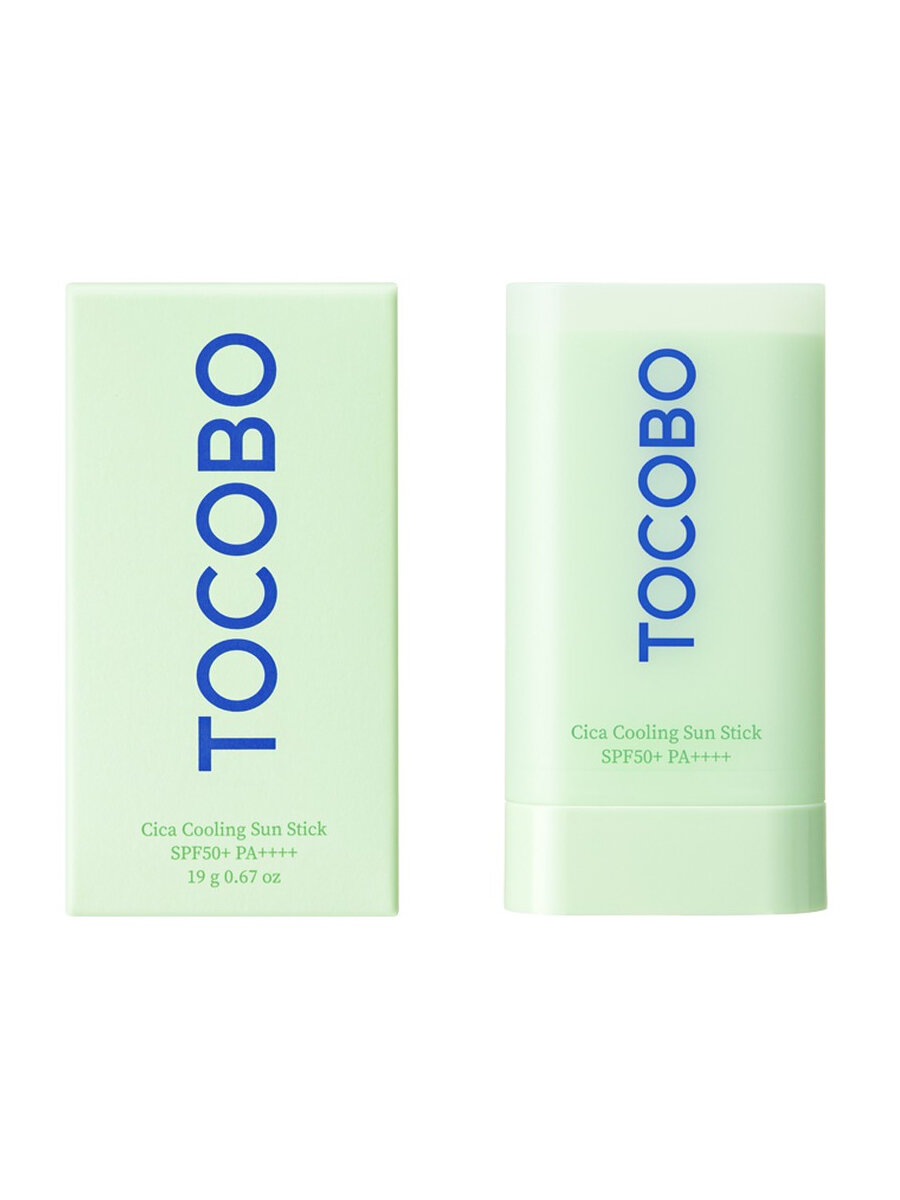 Стик для лица TOCOBO CICA солнцезащитный с экстрактом центеллы и охлаждающим эффектом SPF50+ 18 гр