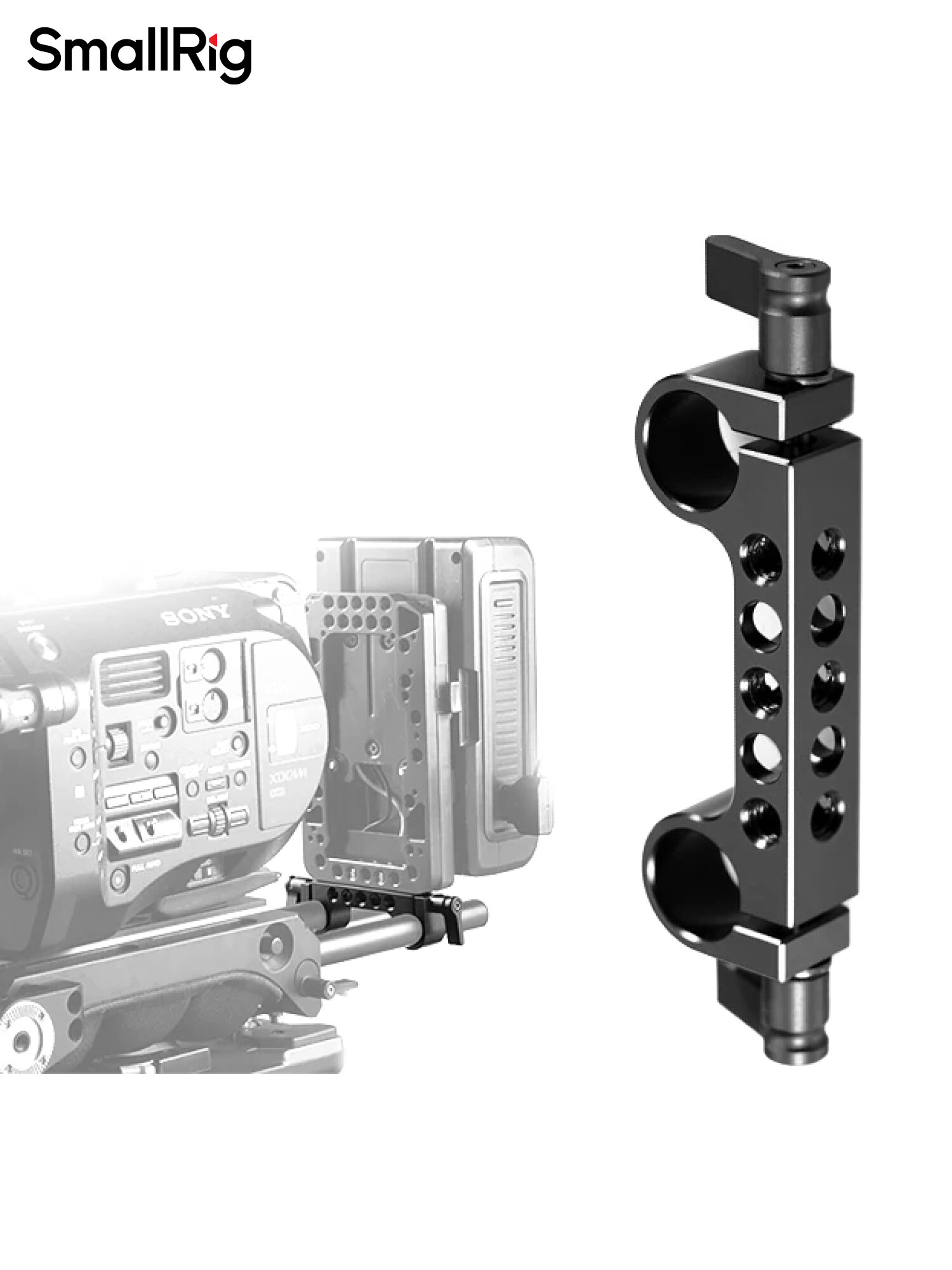 Крепление SmallRig 2061 Super Lightweight для направляющих 15 мм