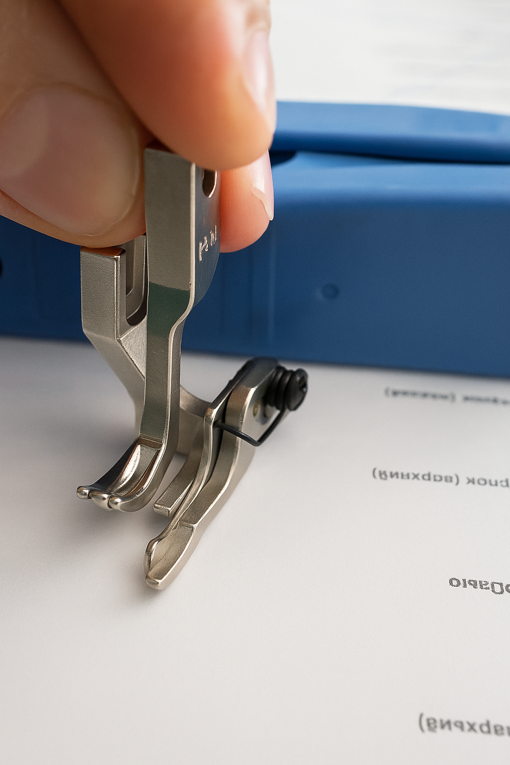 Лапка с фиксатором для отстрочки 1/4 (0.6) для шагающей машины