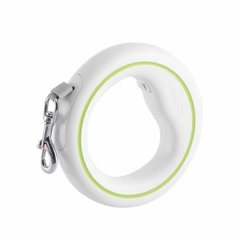 Поводок рулетка для собак Xiaomi Moestar UFO Retractable Leash 2 Air (Бело-зеленый)