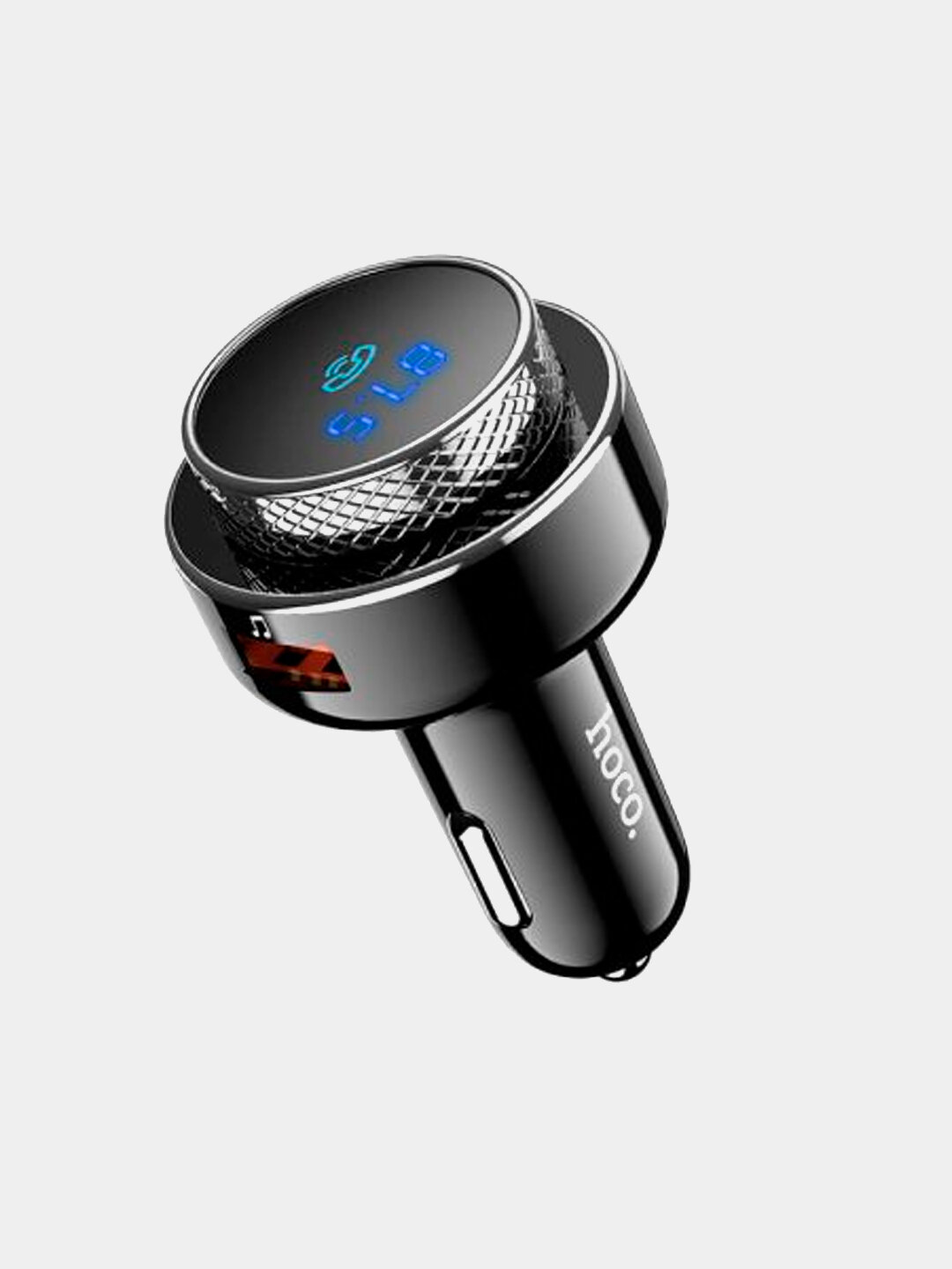 FM-трансмиттер Hoco DGC16 автомобильный, USB 10 Вт + 18 Вт, TF-карта, поддержка MP3/WMA/WAV/FLAC, быстрая зарядка — фото 1