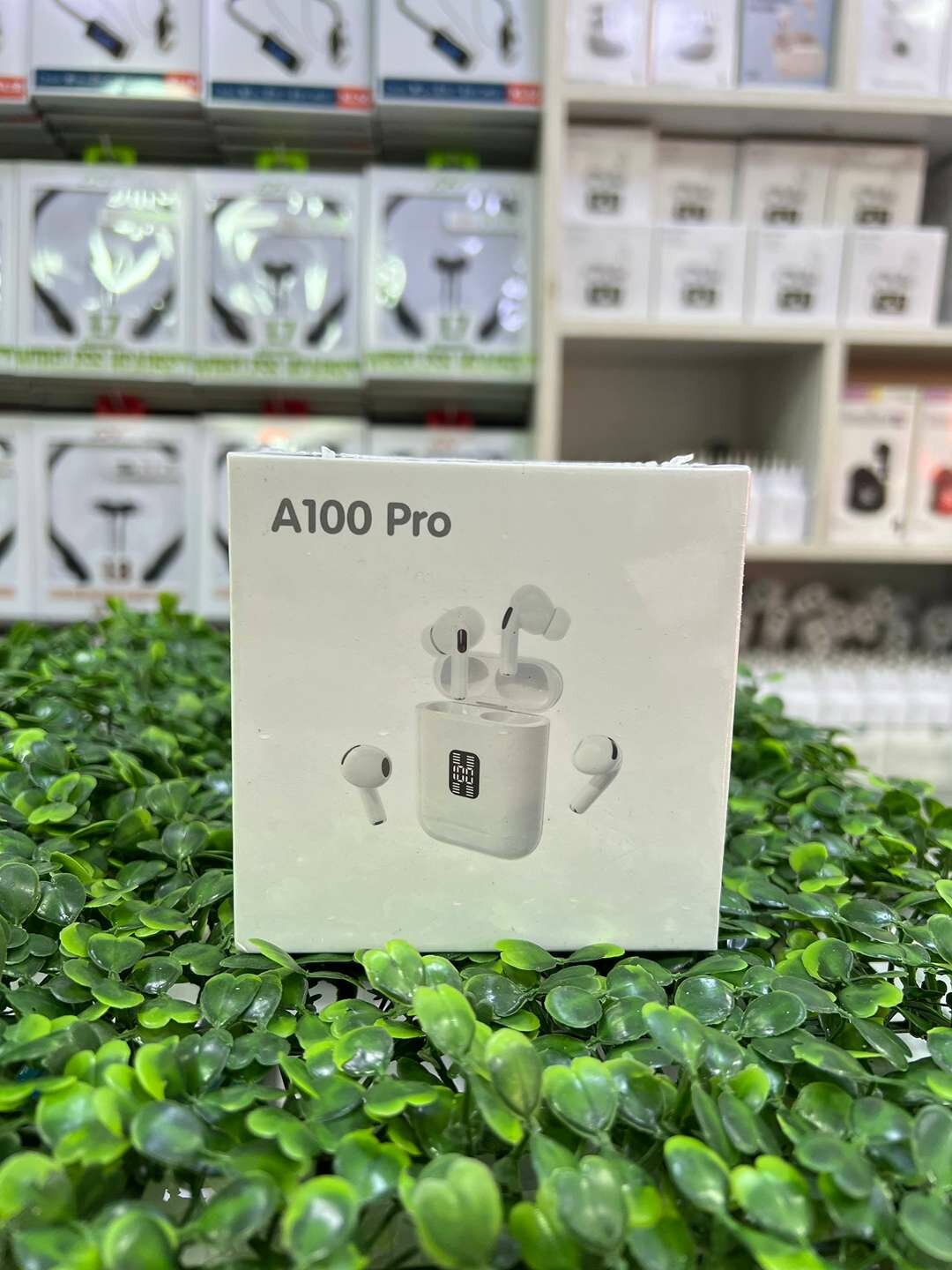 Беспроводные наушники A100 Pro два в одном — вакуумные и без вакуумные с удобным кейсом.
