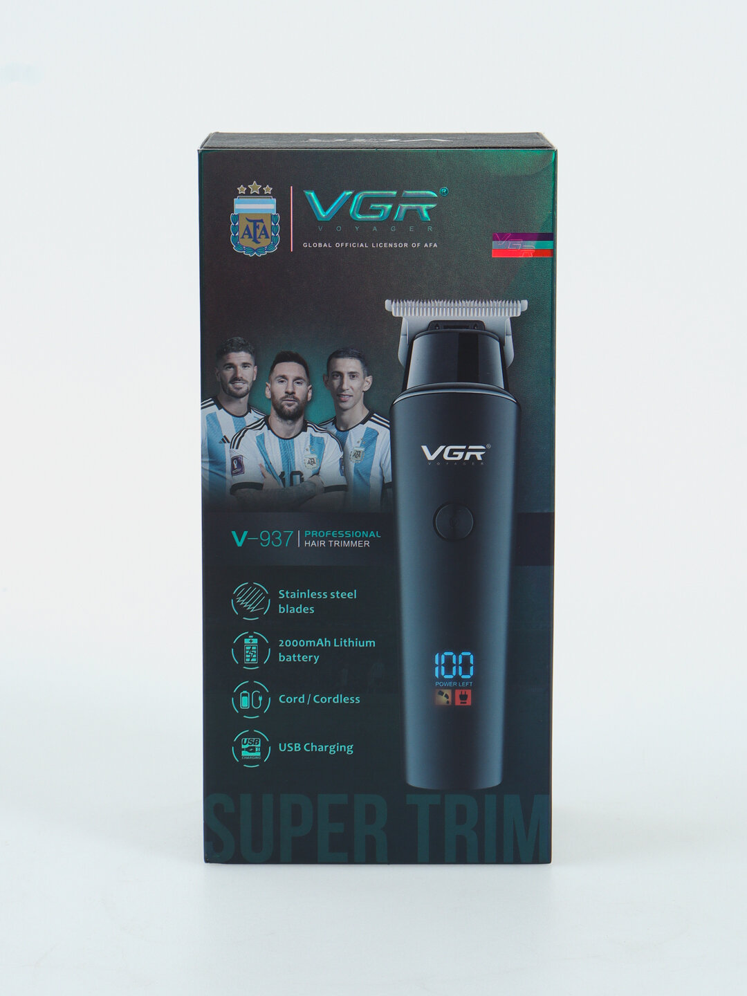 Электрическая машинка для стрижки VGR-937, для волос, бороды,