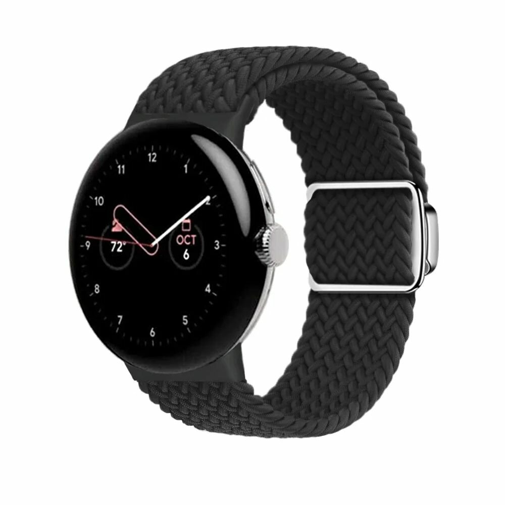 Ремень с плетеными магнитными кольцами Google Pixel Watch 3 45 мм Ремень с заменой браслета с нейлоном Pixel Watch3 45MM