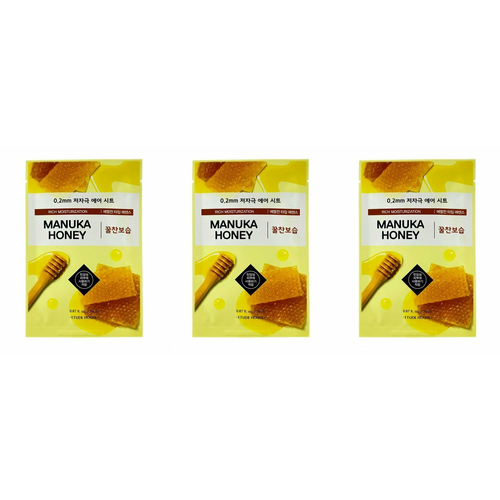 Etude House Маска тканевая для лица Therapy AirMask ManukaHoney 20 мл 3 шт etude house маска тканевая для лица therapy airmask lemon 20 мл 6 шт