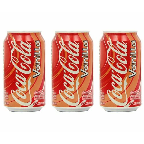 Coca-Cola Газированный напиток Vanilla, 355 мл, 3 шт