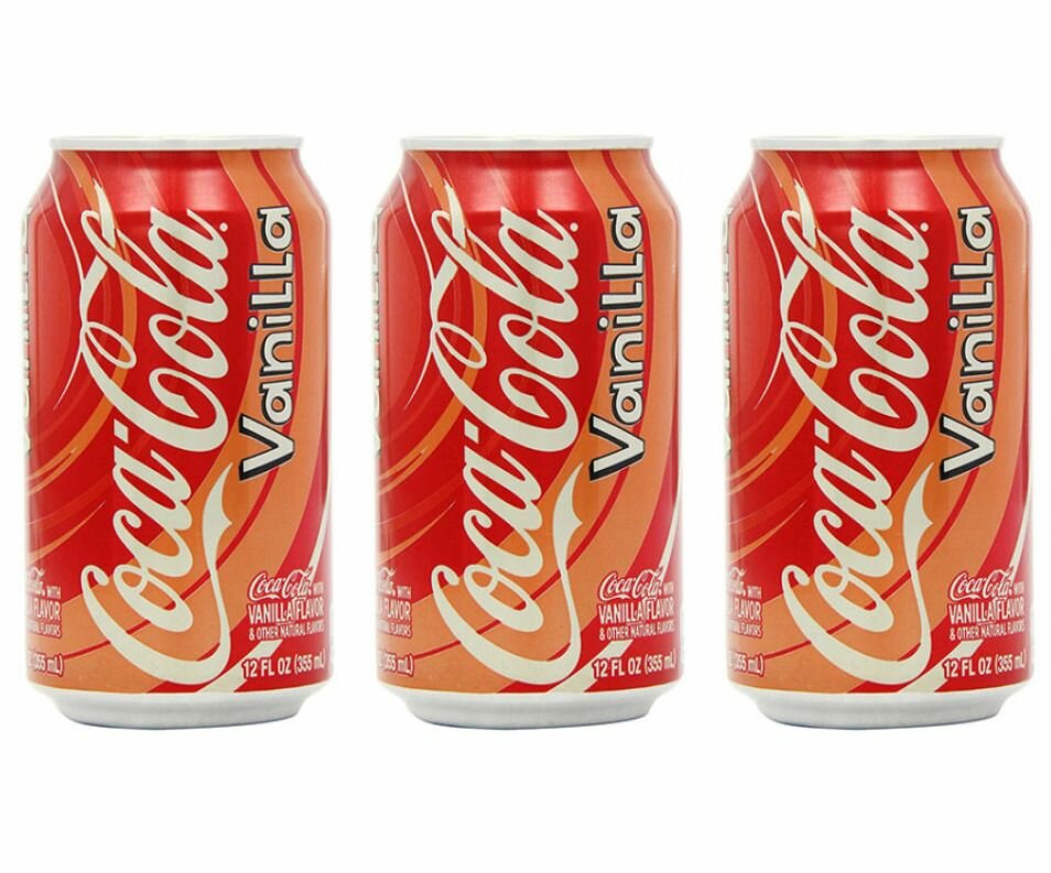 Coca-Cola Газированный напиток Vanilla, 355 мл, 3 шт