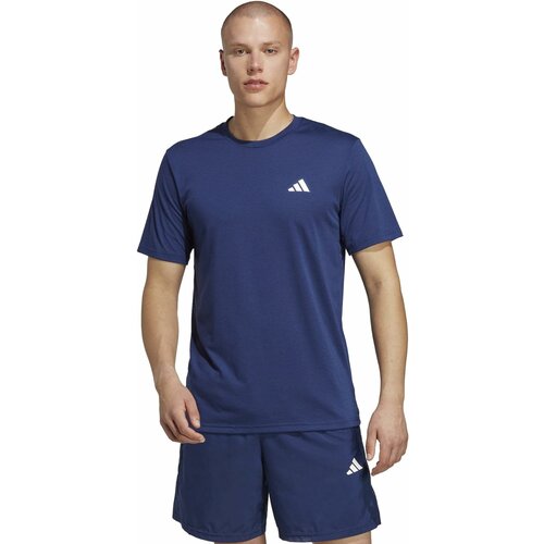 Футболка спортивная adidas, размер L, синий футболка adidas w fi 3b tee силуэт прямой размер xxs int белый