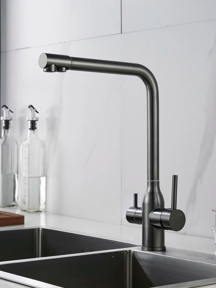 Смеситель на кухню для мойки с фильтром Shevanik S248T