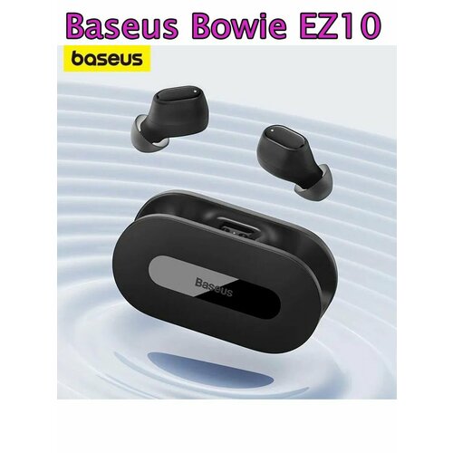 беспроводные наушники с микки с микрофоном и fm портативные bluetooth цвет черный Baseus Bowie EZ10