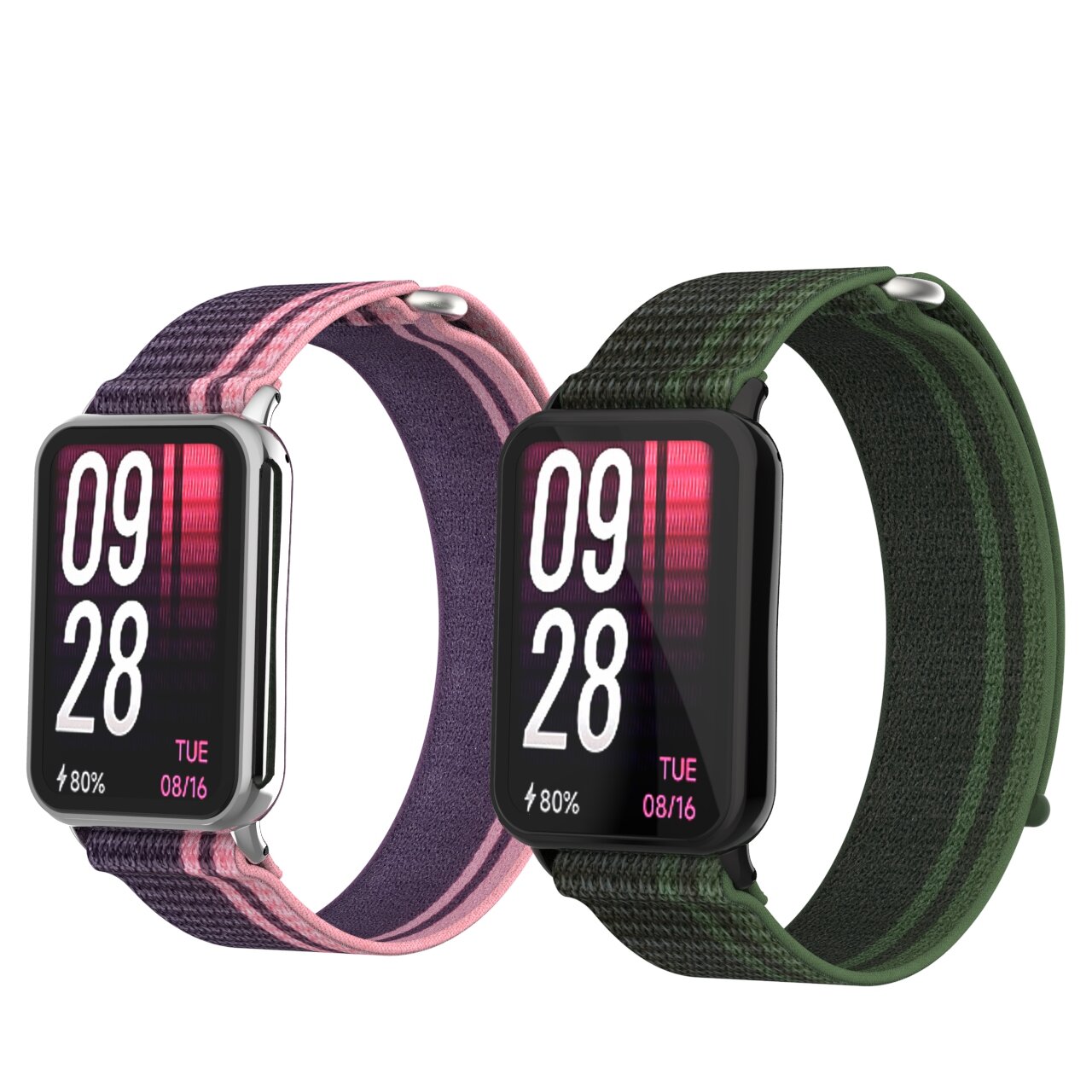 Нейлоновый ремешок для Xiaomi Mi Band 8 Pro, фиолетовый — фото 4