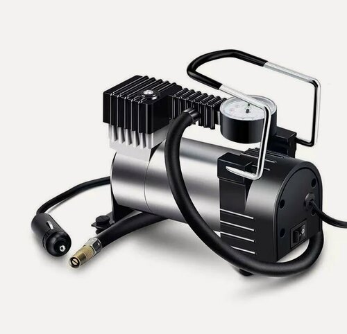Изображение товара Компрессор автомобильный HeavyDuty-12V, 35 л/мин, 10 Атм, серебристый