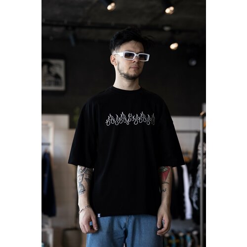 фото Футболка бордшоп#1, размер l, черный, белый