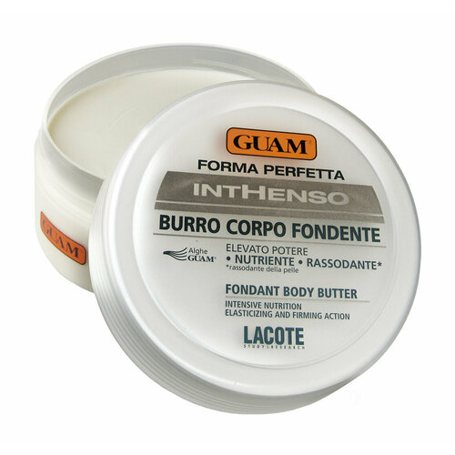 Питательный крем для тела с маслом карите для интенсивного воссатновления Guam Inthenso Burro Corpo Fondente