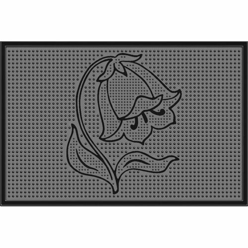 фото Коврик резиновый "Колокольчик" (400х600 мм) черный